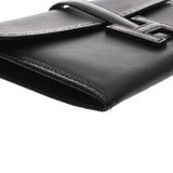 HERMES エルメス ジジェ デュオ ブラック D刻印(2019年頃) レディース スイフト リザード クラッチバッグ ABランク 中古 銀蔵