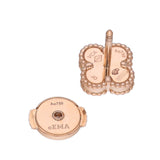 VAN CLEEF & ARPELS ヴァンクリーフ＆アーペル スウィート アルハンブラ カーネリアン VCARN68000 レディース K18ピンクゴールド PG ピアス Aランク 中古 銀蔵