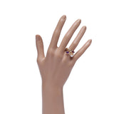 BVLGARI ブルガリ トゥボガス トルマリン アメジスト #10 9号 レディース K18イエローゴールド YG リング・指輪 Aランク 中古 銀蔵