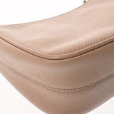 PRADA プラダ Re-Edition 2005 ベージュピンク レディース サフィアーノ ショルダーバッグ 新同 中古 銀蔵