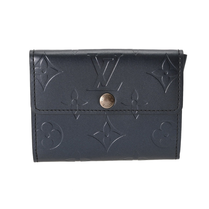 LOUIS VUITTON ルイヴィトン モノグラムマット ラドロー ブルー M65125 ユニセックス モノグラムマット コインケース ABランク 中古 銀蔵