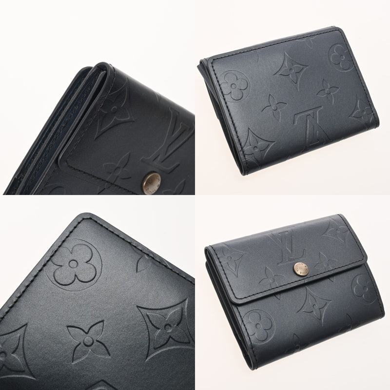 LOUIS VUITTON ルイヴィトン モノグラムマット ラドロー ブルー M65125 ユニセックス モノグラムマット コインケース ABランク 中古 銀蔵