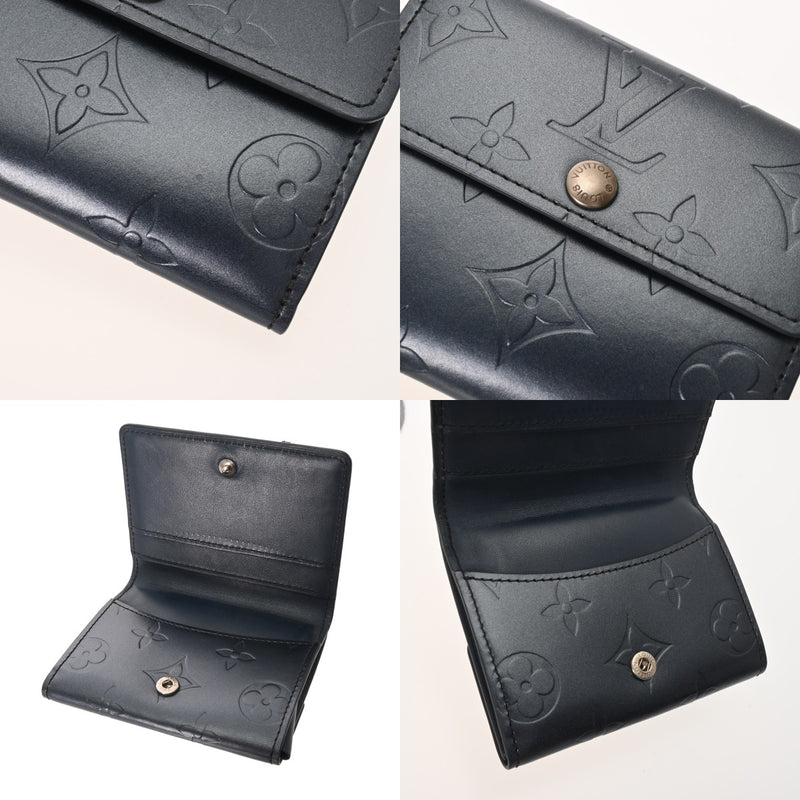 LOUIS VUITTON ルイヴィトン モノグラムマット ラドロー ブルー M65125 ユニセックス モノグラムマット コインケース ABランク 中古 銀蔵