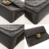 CHANEL シャネル マトラッセ ミニマトラッセ チェーンショルダー ブラック ユニセックス ラムスキン ショルダーバッグ Bランク 中古 銀蔵