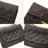 CHANEL シャネル マトラッセ ミニマトラッセ チェーンショルダー ブラック ユニセックス ラムスキン ショルダーバッグ Bランク 中古 銀蔵