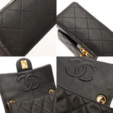 CHANEL シャネル マトラッセ ミニマトラッセ チェーンショルダー ブラック ユニセックス ラムスキン ショルダーバッグ Bランク 中古 銀蔵