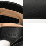 GUCCI グッチ GGマーモント ミニ バゲットバッグ 黒 575163 レディース レザー ショルダーバッグ ABランク 中古 銀蔵