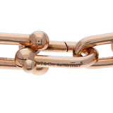 TIFFANY&Co. ティファニー ハードウェアリンク 2駒追加 レディース K18ローズゴールド RG ネックレス Aランク 中古 銀蔵