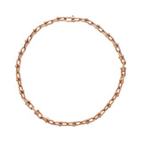 TIFFANY&Co. ティファニー ハードウェアリンク 2駒追加 レディース K18ローズゴールド RG ネックレス Aランク 中古 銀蔵