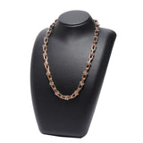 TIFFANY&Co. ティファニー ハードウェアリンク 2駒追加 レディース K18ローズゴールド RG ネックレス Aランク 中古 銀蔵