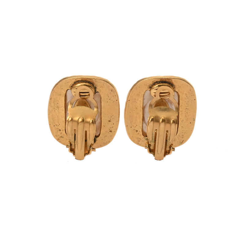 CHANEL シャネル ココマーク 94年モデル レディース GP フェイクパール イヤリング Aランク 中古 銀蔵