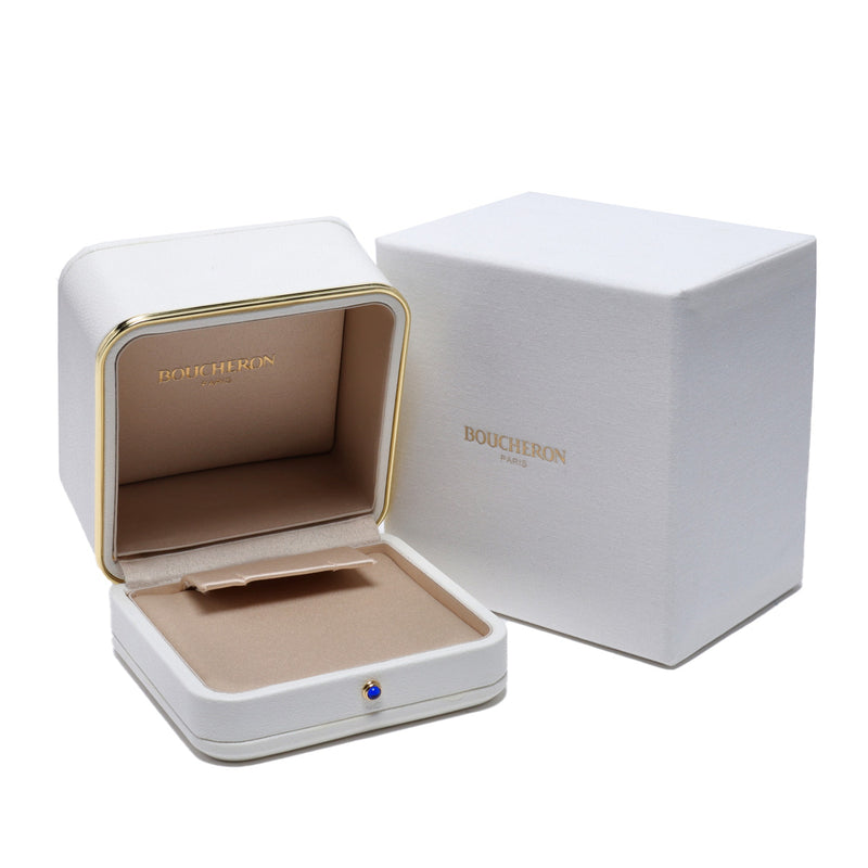 BOUCHERON ブシュロン セルパンボエム 2モチーフ シングル スタッズ アクアプレーズ レディース K18ホワイトゴールド WG ピアス Aランク 中古 銀蔵