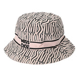 CHRISTIAN DIOR クリスチャンディオール 58サイズ ピンク/黒 レディース コットン100％ ハット Aランク 中古 銀蔵