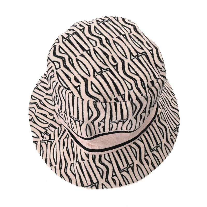 CHRISTIAN DIOR クリスチャンディオール 58サイズ ピンク/黒 レディース コットン100％ ハット Aランク 中古 銀蔵