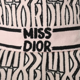 CHRISTIAN DIOR クリスチャンディオール 58サイズ ピンク/黒 レディース コットン100％ ハット Aランク 中古 銀蔵