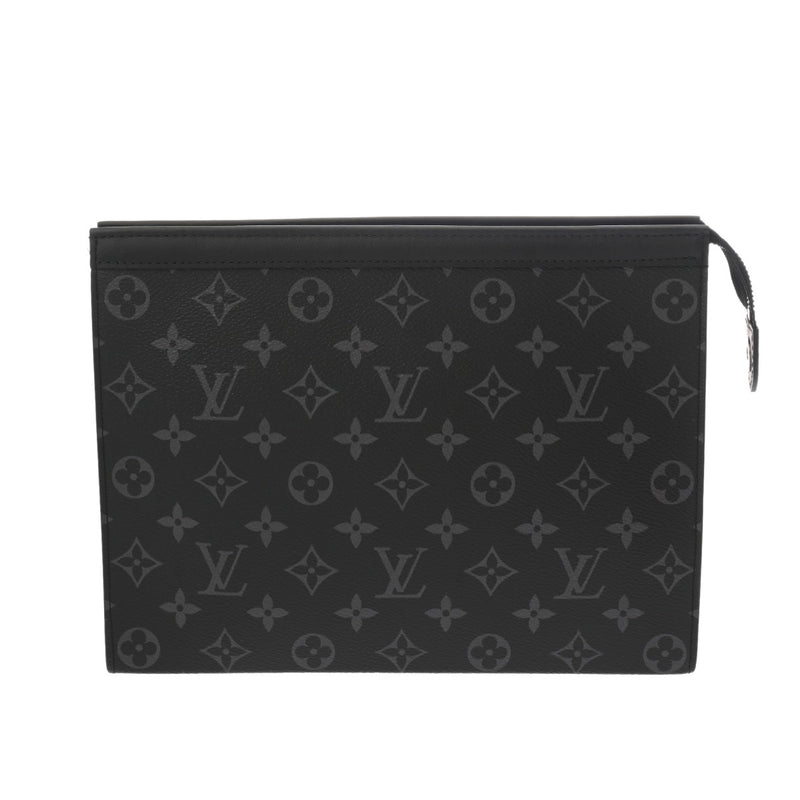 LOUIS VUITTON ルイヴィトン モノグラムエクリプス ポシェットヴォワヤージュ MM ブラック M61692 メンズ モノグラムキャンバス セカンドバッグ Aランク 中古 銀蔵