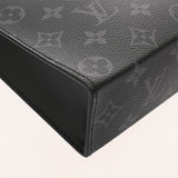 LOUIS VUITTON ルイヴィトン モノグラムエクリプス ポシェットヴォワヤージュ MM ブラック M61692 メンズ モノグラムキャンバス セカンドバッグ Aランク 中古 銀蔵