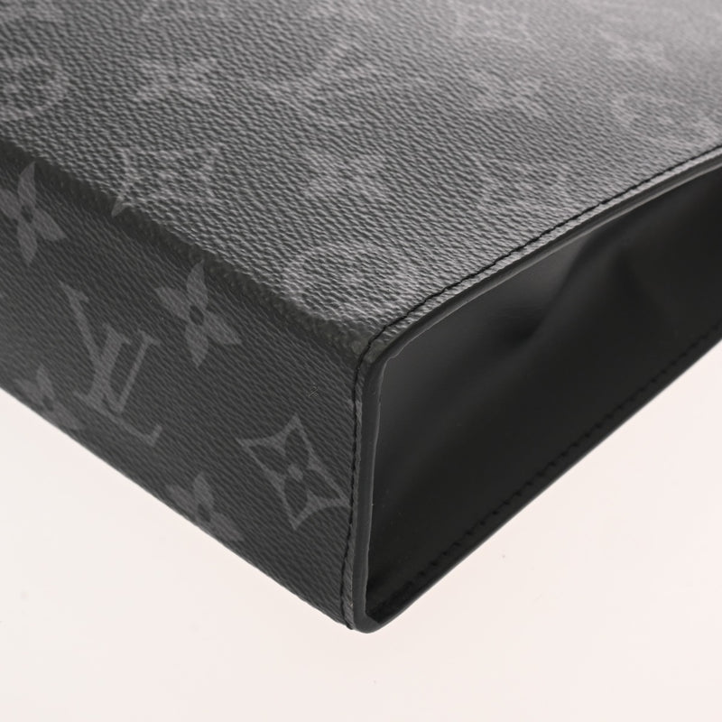 LOUIS VUITTON ルイヴィトン モノグラムエクリプス ポシェットヴォワヤージュ MM ブラック M61692 メンズ モノグラムキャンバス セカンドバッグ Aランク 中古 銀蔵