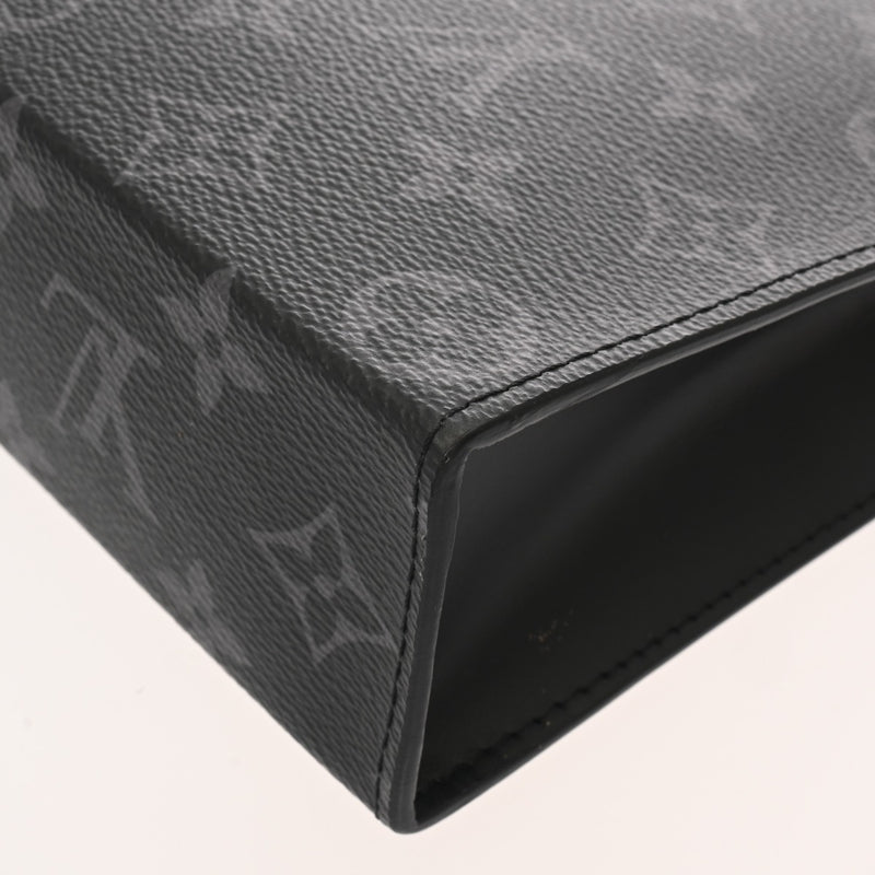 LOUIS VUITTON ルイヴィトン モノグラムエクリプス ポシェットヴォワヤージュ MM ブラック M61692 メンズ モノグラムキャンバス セカンドバッグ Aランク 中古 銀蔵
