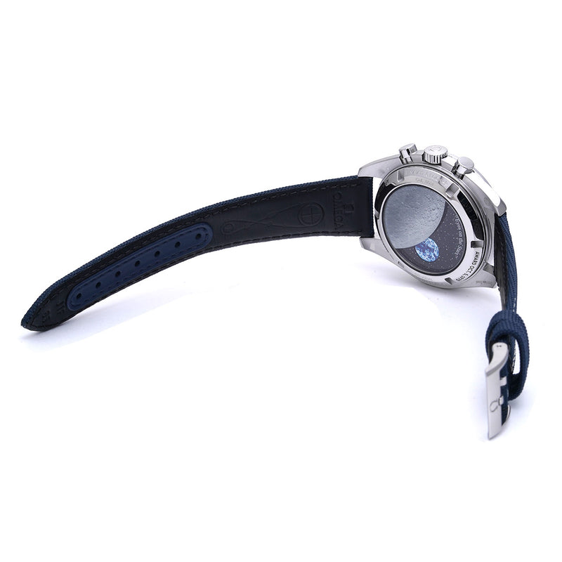 オメガ スピードマスター ムーンウォッチ コーアクシャル スヌーピーアワード 310.32.42.50.02.001 シルバー/ブルー メンズ 腕時計 手巻き 銀蔵