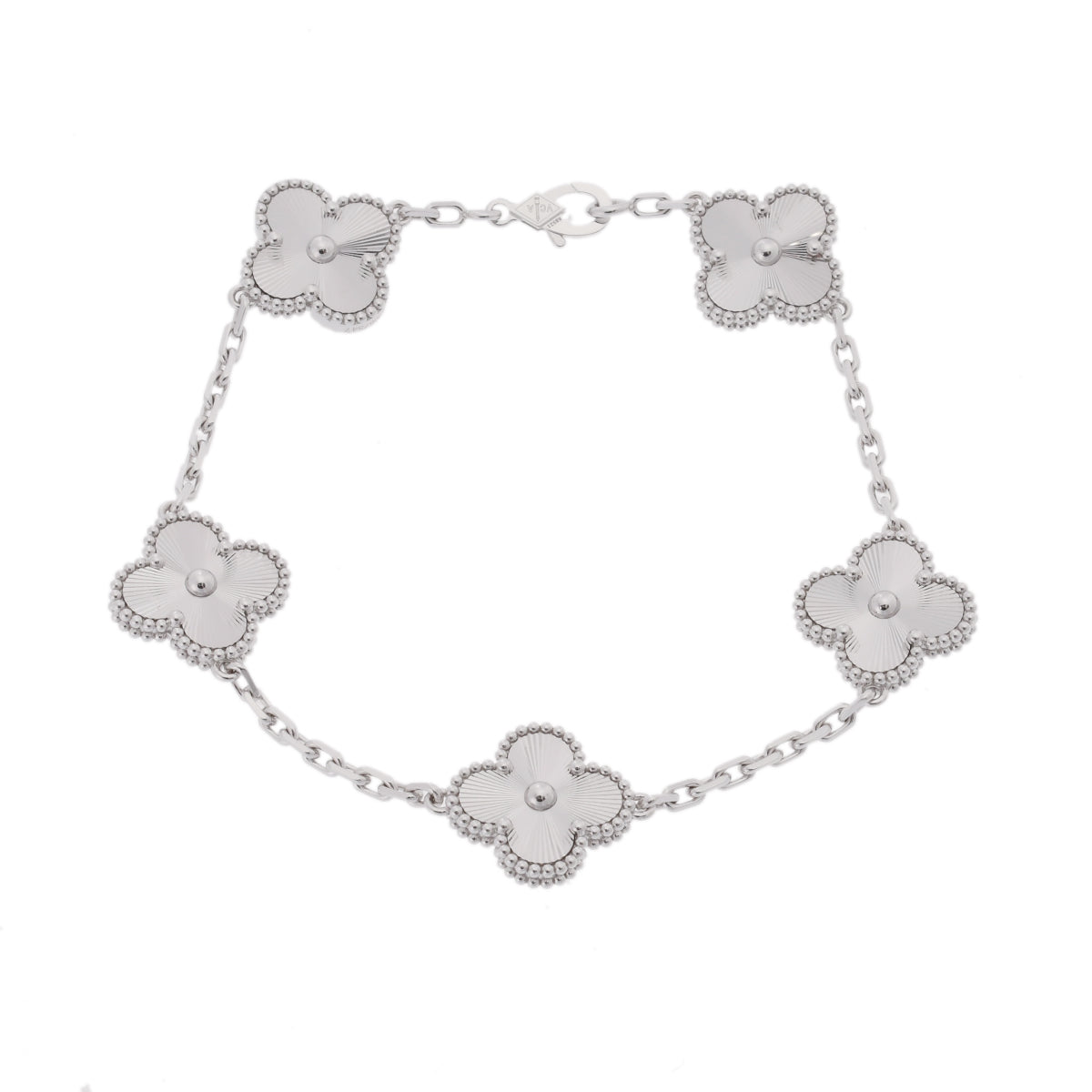 VCA ヴィンテージアルハンブラ WG 美品 ヴァンクリーフ＆アーペル ヴィンテージ アルハンブラ 5モチーフ