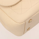 CHANEL シャネル チェーンショルダー ベージュ A93856 レディース キャビアスキン ショルダーバッグ ABランク 中古 銀蔵