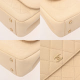 CHANEL シャネル チェーンショルダー ベージュ A93856 レディース キャビアスキン ショルダーバッグ ABランク 中古 銀蔵