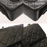 CHANEL シャネル マトラッセ ダブルフラップ チェーンショルダー 25 ブラック レディース ラムスキン ショルダーバッグ Bランク 中古 銀蔵