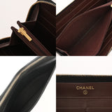 CHANEL シャネル マトラッセ クラシック ロングジップウォレット ブラック AP0242 レディース キャビアスキン 長財布 ABランク 中古 銀蔵