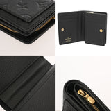 LOUIS VUITTON ルイヴィトン モノグラムアンプラント ポルトフォイユ クレア ノワール M80151 レディース レザー 二つ折り財布 ABランク 中古 銀蔵