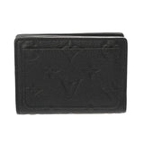LOUIS VUITTON ルイヴィトン モノグラムアンプラント ポルトフォイユ クレア ノワール M80151 レディース レザー 二つ折り財布 ABランク 中古 銀蔵