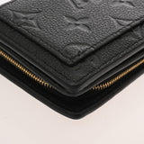 LOUIS VUITTON ルイヴィトン モノグラムアンプラント ポルトフォイユ クレア ノワール M80151 レディース レザー 二つ折り財布 ABランク 中古 銀蔵