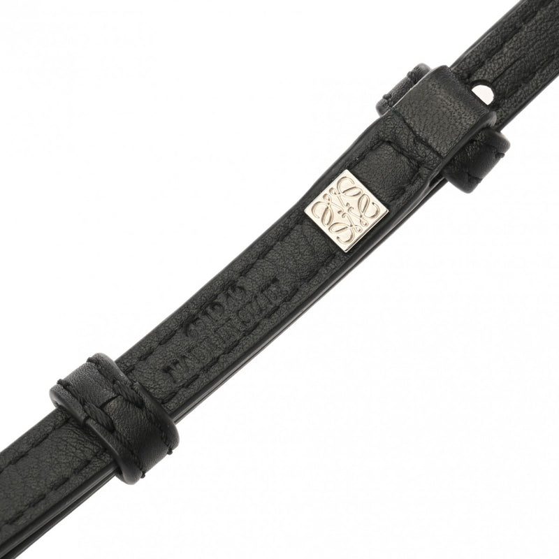 LOEWE ロエベ アナグラム ショルダーストラップ ブラック 109.30AC43 レディース カーフ ショルダーストラップ Aランク 中古 銀蔵