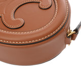 CELINE セリーヌ キュイルトリオンフ オーバルパース タン レディース カーフ ショルダーバッグ ABランク 中古 銀蔵