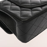 CHANEL シャネル マトラッセ チェーンショルダー 23 ブラック A01113 レディース キャビアスキン ショルダーバッグ Aランク 中古 銀蔵