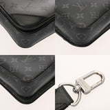 LOUIS VUITTON ルイヴィトン モノグラムエクリプス トリオメッセンジャー ブラック M69443 メンズ モノグラムキャンバス ショルダーバッグ Bランク 中古 銀蔵