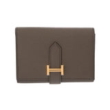 HERMES エルメス ベアン コンビネ ヴェルソ エタン/エトゥープ W刻印(2024年頃) レディース ヴォーエプソン 三つ折り財布 未使用 銀蔵