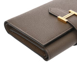 HERMES エルメス ベアン コンビネ ヴェルソ エタン/エトゥープ W刻印(2024年頃) レディース ヴォーエプソン 三つ折り財布 未使用 銀蔵