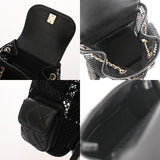 CHANEL シャネル マトラッセ メッシュ バックパック ブラック A93748 レディース シャイニーラムスキン リュック・デイパック Aランク 中古 銀蔵