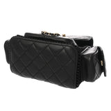 CHANEL シャネル マトラッセ メッシュ バックパック ブラック A93748 レディース シャイニーラムスキン リュック・デイパック Aランク 中古 銀蔵