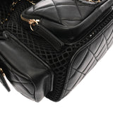 CHANEL シャネル マトラッセ メッシュ バックパック ブラック A93748 レディース シャイニーラムスキン リュック・デイパック Aランク 中古 銀蔵