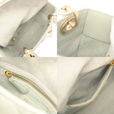 CHRISTIAN DIOR クリスチャンディオール レディディオール ミニ グリーン レディース レザー ハンドバッグ ABランク 中古 銀蔵