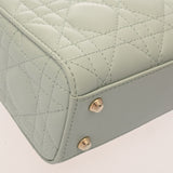 CHRISTIAN DIOR クリスチャンディオール レディディオール ミニ グリーン レディース レザー ハンドバッグ ABランク 中古 銀蔵