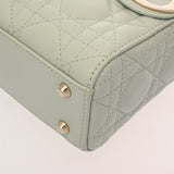 CHRISTIAN DIOR クリスチャンディオール レディディオール ミニ グリーン レディース レザー ハンドバッグ ABランク 中古 銀蔵