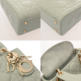 CHRISTIAN DIOR クリスチャンディオール レディディオール ミニ グリーン レディース レザー ハンドバッグ ABランク 中古 銀蔵