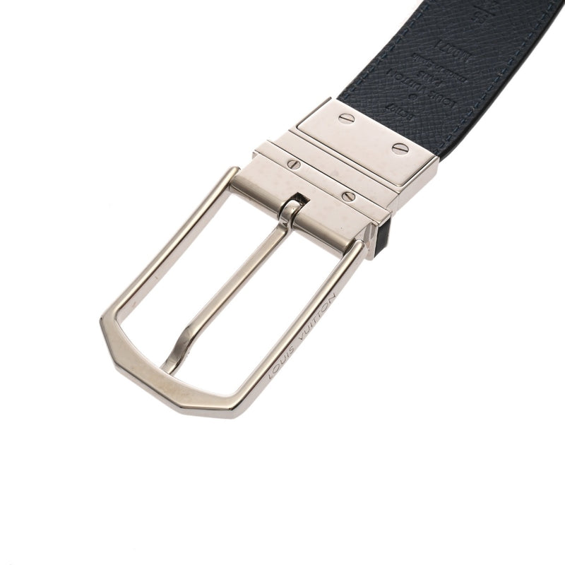 LOUIS VUITTON ルイヴィトン タイガ サンチュール スレンダー 35MM サイズ95 アルドワーズ/オセアン M9071V メンズ レザー ベルト Aランク 中古 銀蔵