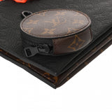 LOUIS VUITTON ルイヴィトン モノグラムアンプラント トリオポーチ NM ブラック/ブラウン M59681 メンズ レザー モノグラムキャンバス ボディバッグ 未使用 銀蔵