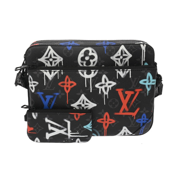 LOUIS VUITTON ルイヴィトン モノグラムグラフィティ LVグラフィティ トリオメッセンジャー ブラック/マルチカラー M21396 メンズ モノグラムキャンバス ショルダーバッグ 新品 銀蔵