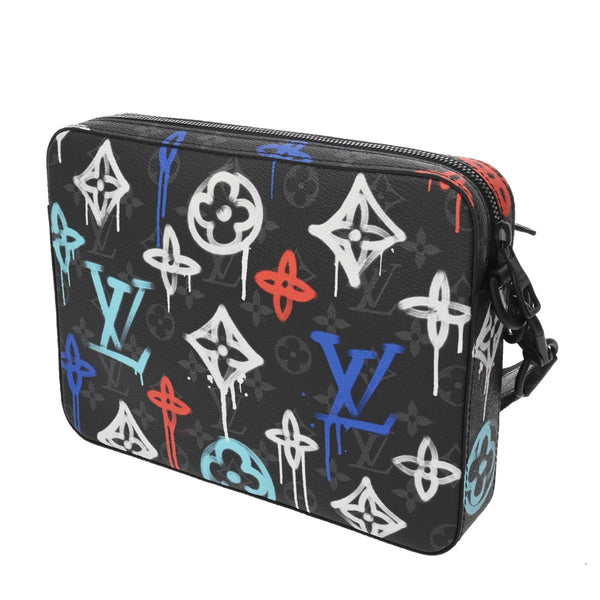 LOUIS VUITTON ルイヴィトン モノグラムグラフィティ LVグラフィティ トリオメッセンジャー ブラック/マルチカラー M21396 メンズ モノグラムキャンバス ショルダーバッグ 新品 銀蔵