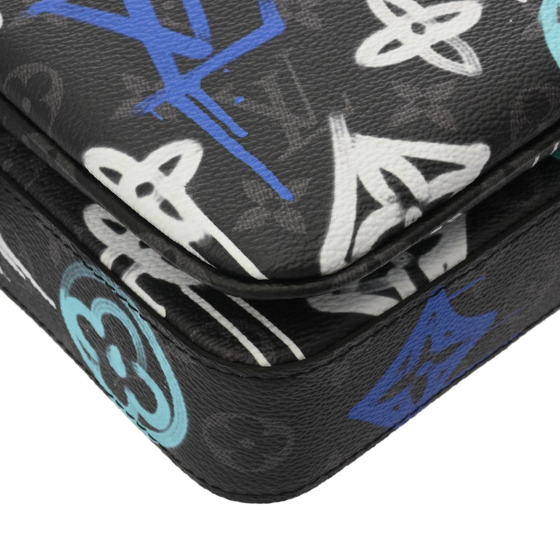 LOUIS VUITTON ルイヴィトン モノグラムグラフィティ LVグラフィティ トリオメッセンジャー ブラック/マルチカラー M21396 メンズ モノグラムキャンバス ショルダーバッグ 新品 銀蔵